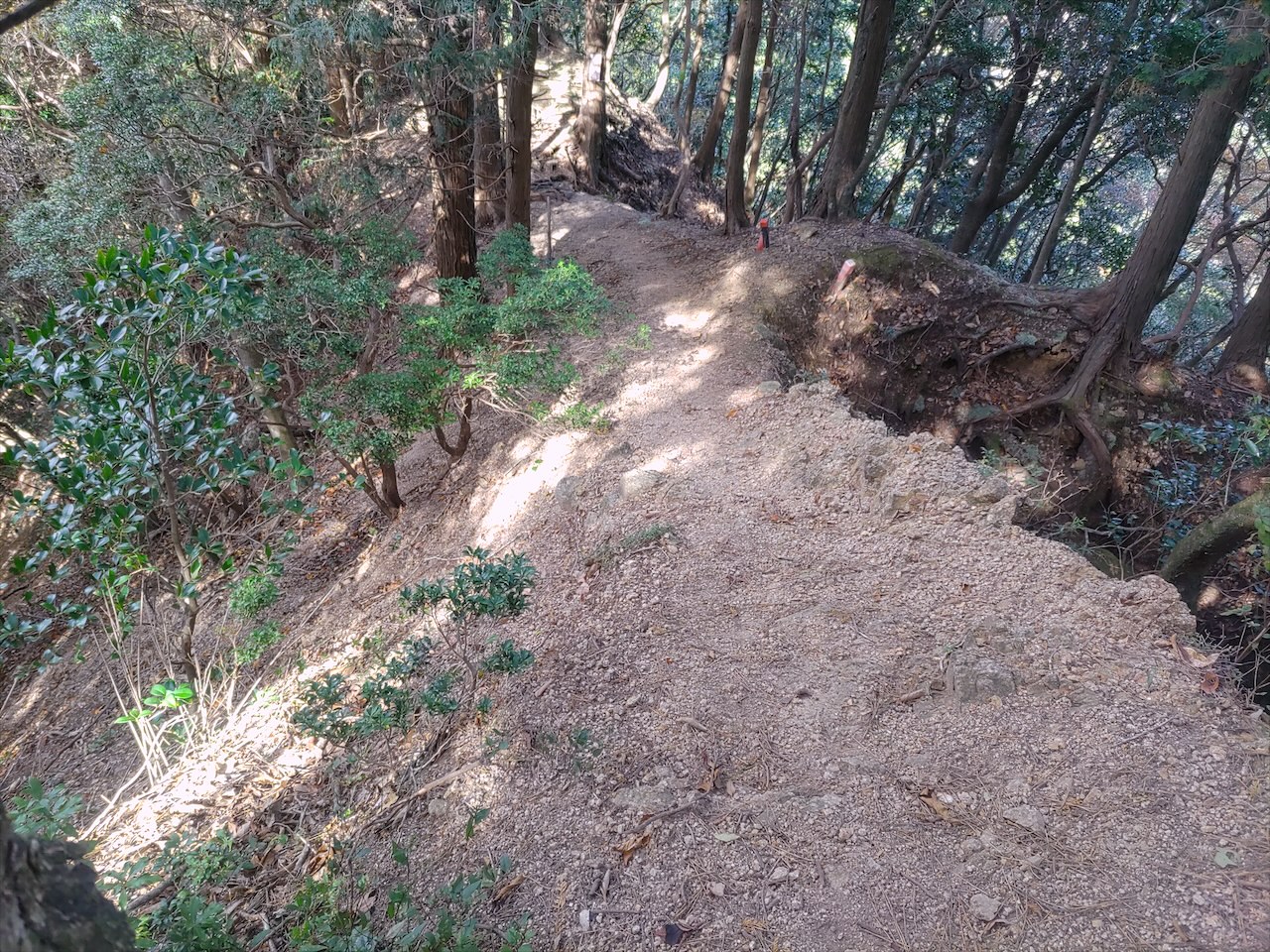 四方草山のヤセ尾根